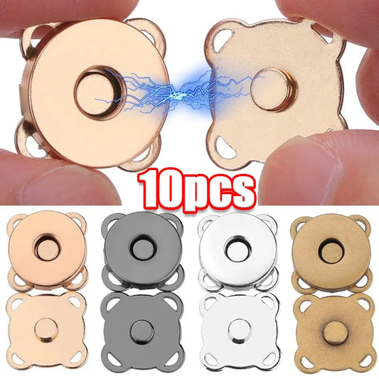 1/10Sets Magnetic Snap Button Metal Invisible